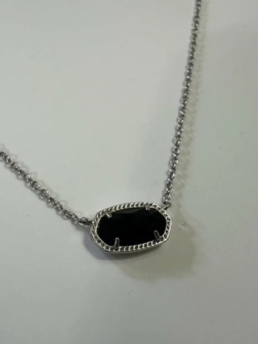 Women's Kendra Scott Black Onyx/Sterling Choker